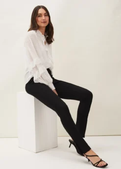 Sabrina Zip Hem Ponte Trousers -TrendLust Verkäufe 101359050 04 sabrina zip hem ponte trousers