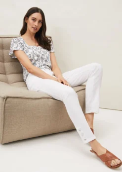 Bobbie Skinny Button Hem Jean -TrendLust Verkäufe 101363055 06 bobbie skinny button hem jean