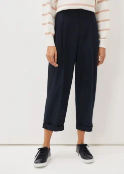 Odette Pleated Crop Trousers