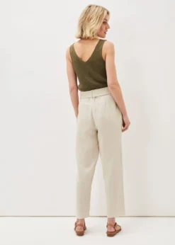 Hazel Linen Tapered Trousers -TrendLust Verkäufe 101446120 03 hazel linen tapered trousers