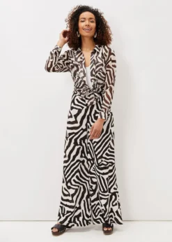 Isabelle Zebra Print Wide Leg Trouser -TrendLust Verkäufe 101472000 06 isabelle zebra print wide leg trouser