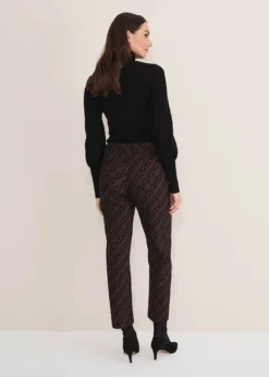 Mackenzie Geo Jacquard Tapered Trouser -TrendLust Verkäufe 101502667 03 mackenzie geo jacquard tapered trouser