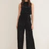 Dove Glitter Velvet Trouser