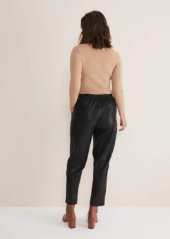 Rya Pleather Straight Leg Trouser -TrendLust Verkäufe 101518050 03 rya pleather straight leg trouser