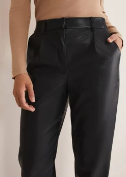 Rya Pleather Straight Leg Trouser -TrendLust Verkäufe 101518050 05 rya pleather straight leg trouser