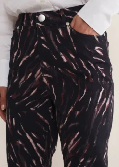 Ramona Zebra Print Straight Leg Jeans -TrendLust Verkäufe 101523492 04 ramona zebra print straight leg jeans