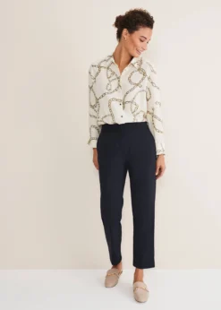 Julianna Cropped Straight Leg Trousers