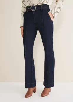 Shawna Belted Bootcut Jeans