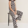 Phillis Striped Wide Leg Trousers