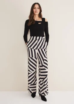 Phillis Striped Wide Leg Trousers -TrendLust Verkäufe 101587036 05 phillis striped wide leg trousers