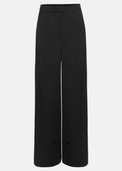 Shellina Black Satin Wide Leg Trousers -TrendLust Verkäufe 101607050 99 shellina black satin wide leg trousers