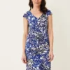 Arielle Contrast Print Jersey Dress
