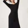 Cindy Tie Front Jersey Dress