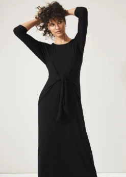 Cindy Tie Front Jersey Dress