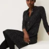 Mina Spot Print Shirt Dress