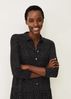 Mina Spot Print Shirt Dress -TrendLust Verkäufe 220440725 04 mina spot print shirt dress