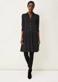 Mina Spot Print Shirt Dress -TrendLust Verkäufe 220440725 05 mina spot print shirt dress