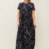 Fifi Floral T-Shirt Maxi Dress