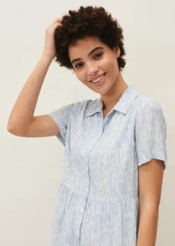 Penele Brushstroke Print Shirt Dress -TrendLust Verkäufe 220521408 04 penele brushstroke print shirt dress