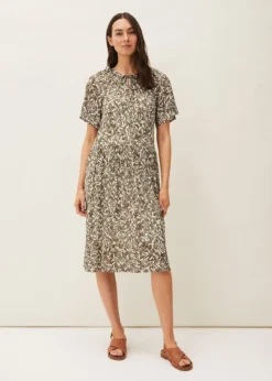 Jemmy Leaf Print Swing Dress -TrendLust Verkäufe 220535507 03 jemmy leaf print swing dress
