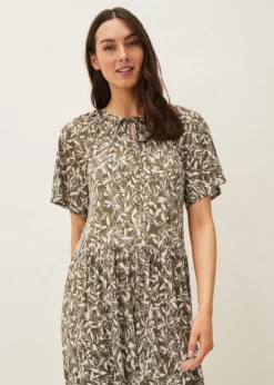 Jemmy Leaf Print Swing Dress -TrendLust Verkäufe 220535507 04 jemmy leaf print swing dress