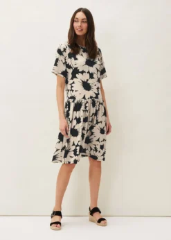 Daisy Print Swing Dress -TrendLust Verkäufe 220540836 03 daisy print swing dress