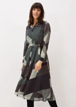 Alaina Print Shirt Dress
