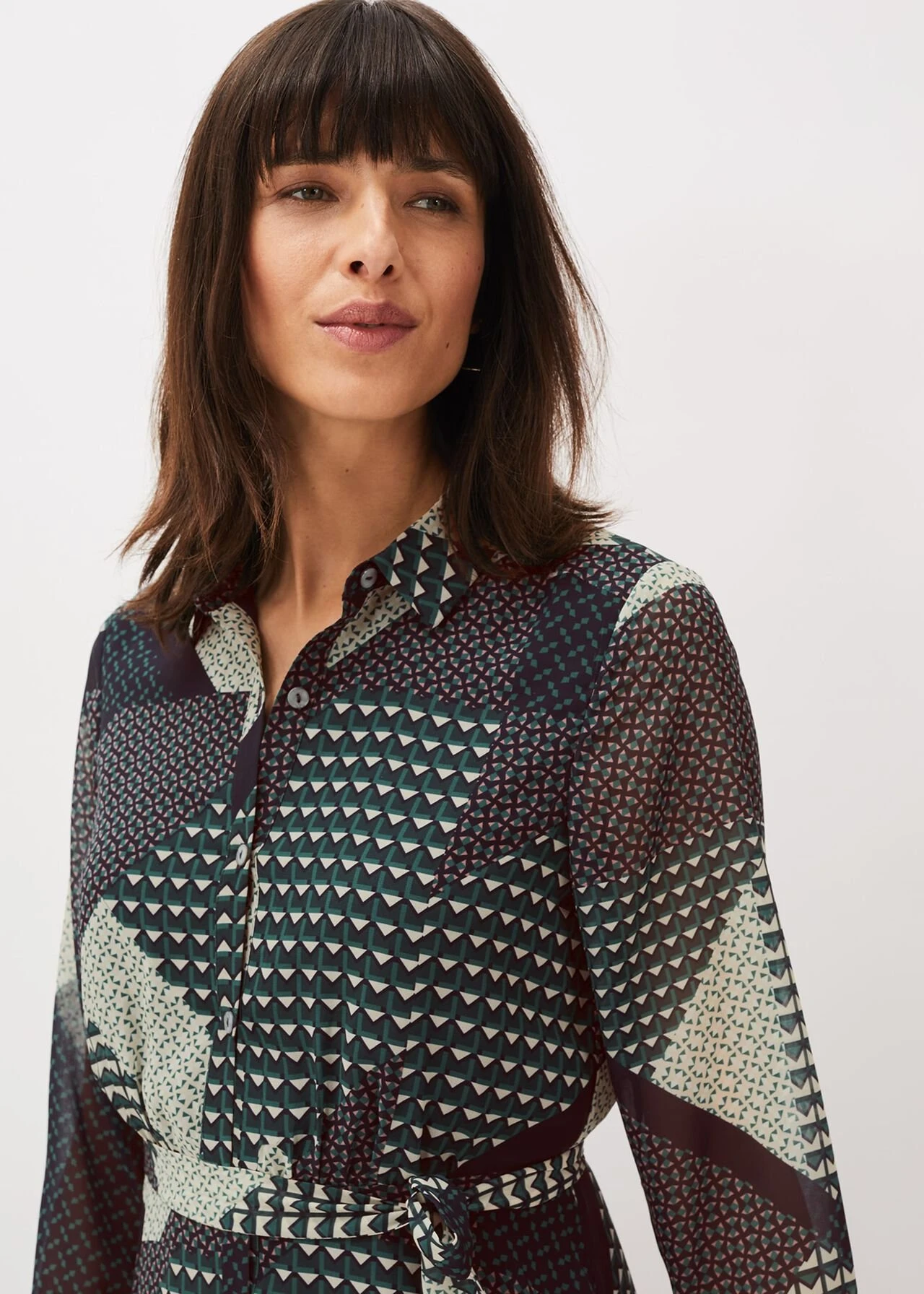 Alaina Print Shirt Dress 6 Alaina Print Shirt Dress – Bild 6