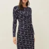 Ally Abstract Print Dress