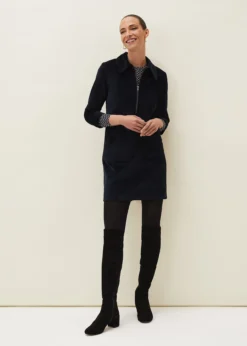 Kirsty Corduroy Zip Front Dress