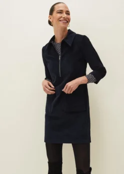 Kirsty Corduroy Zip Front Dress -TrendLust Verkäufe 220625351 03 kirsty corduroy zip front dress