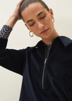 Kirsty Corduroy Zip Front Dress -TrendLust Verkäufe 220625351 04 kirsty corduroy zip front dress