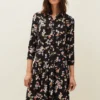 Mina Floral Print Shirt Dress