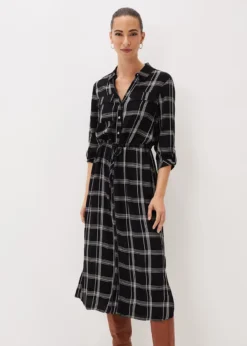 Bernadette Check Midi Dress
