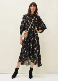 Imara Floral Print Midaxi Dress