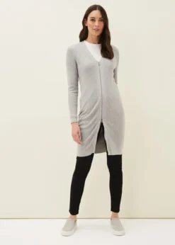 Milla Multiway Zip Ribbed Tunic Dress -TrendLust Verkäufe 220687370 03 milla multiway zip ribbed tunic dress