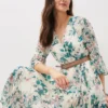Dani Floral Pleated Midi Dress