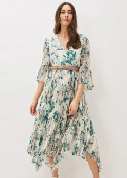 Dani Floral Pleated Midi Dress -TrendLust Verkäufe 220718951 05 dani floral pleated midi dress