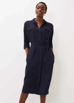 Maxine Belted Shirt Dress