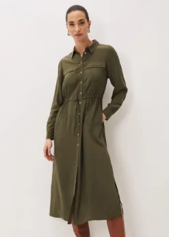 Tana Khaki Midi Dress -TrendLust Verkäufe 220761507 03 tana khaki midi dress