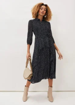 Luciana Spot Print Midi Dress -TrendLust Verkäufe 220762000 03 luciana spot print midi dress