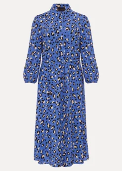 Tana Leopard Print Midi Shirt Dress -TrendLust Verkäufe 220774408 99 tana leopard print midi shirt dress