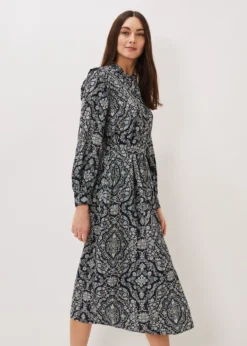 Polly Paisley Print Midi Dress -TrendLust Verkäufe 220775000 03 polly paisley print midi dress