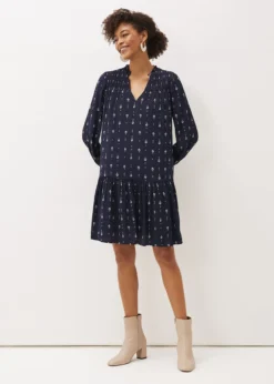 Magda Geometric Print Swing Dress