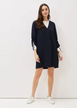 Cieara Tie Detail Sleeve Tunic Dress -TrendLust Verkäufe 220778351 06 cieara tie detail sleeve tunic dress