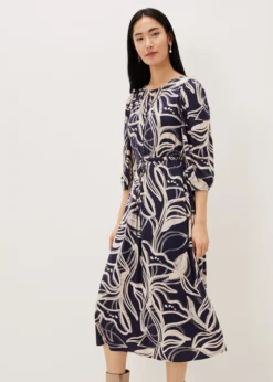 Carley Print Jersey Midi Dress