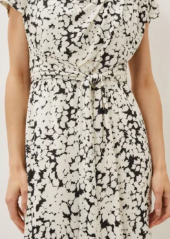 Jaelynn Ditsy Cowl Tie Waist Print Dress -TrendLust Verkäufe 220818573 05 jaelynn ditsy cowl tie waist print dress