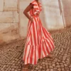 Lottie Stripe Maxi Dress