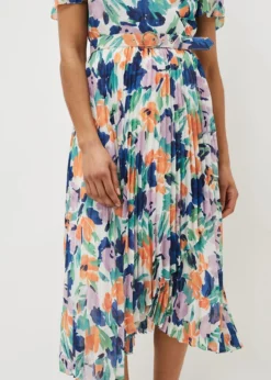 Essie Floral Pleated Midi Dress -TrendLust Verkäufe 220864000 05 essie floral pleated midi dress