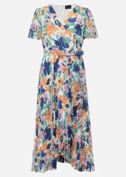 Essie Floral Pleated Midi Dress -TrendLust Verkäufe 220864000 99 essie floral pleated midi dress